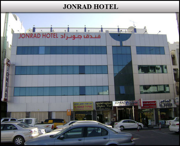 Jonrad Hotel Dubai Exterior foto